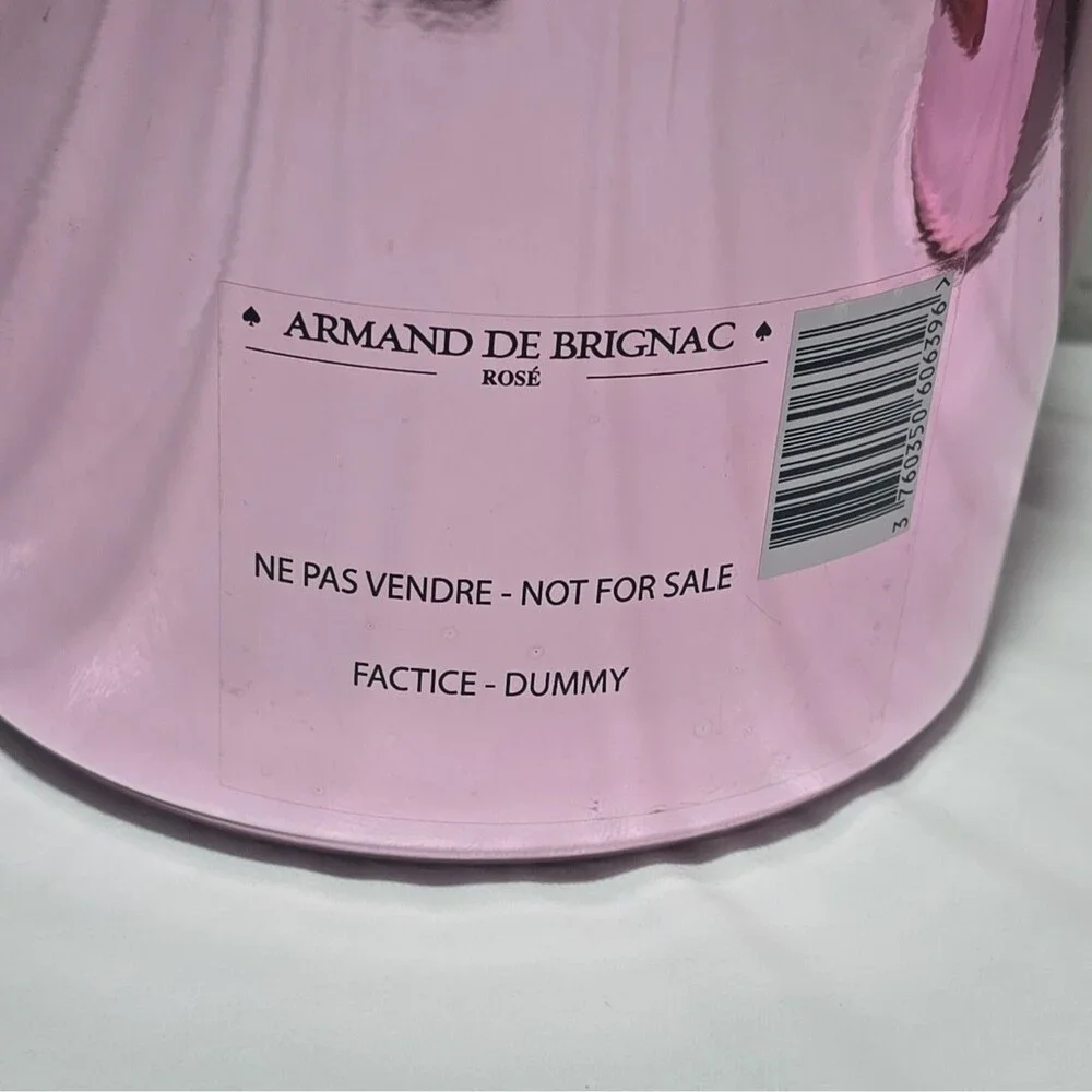Armand de Brignac Brut Rosé Pink Champagne Display Dummy Bottles 1.5L 3.0L [C]